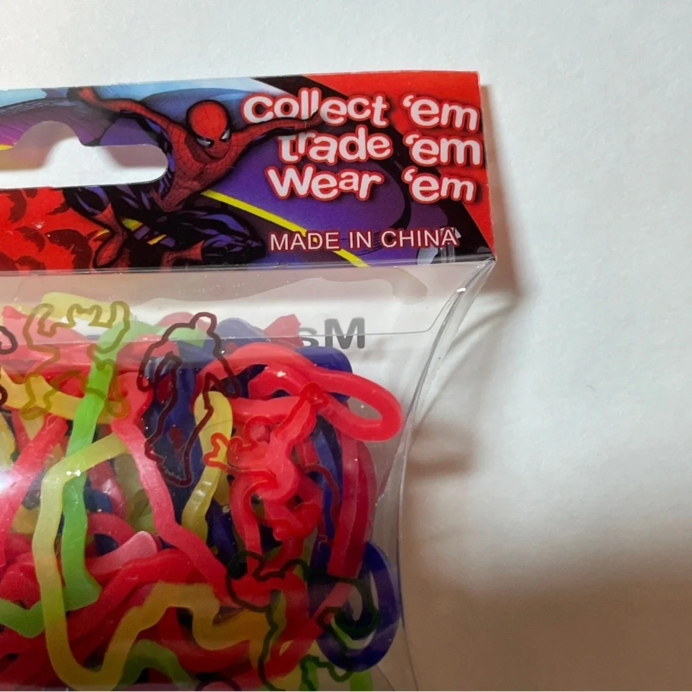 Silly Bandz Elastic Silicone Bracelets MARVEL HEROES shapes Bands, 4 sets of 24